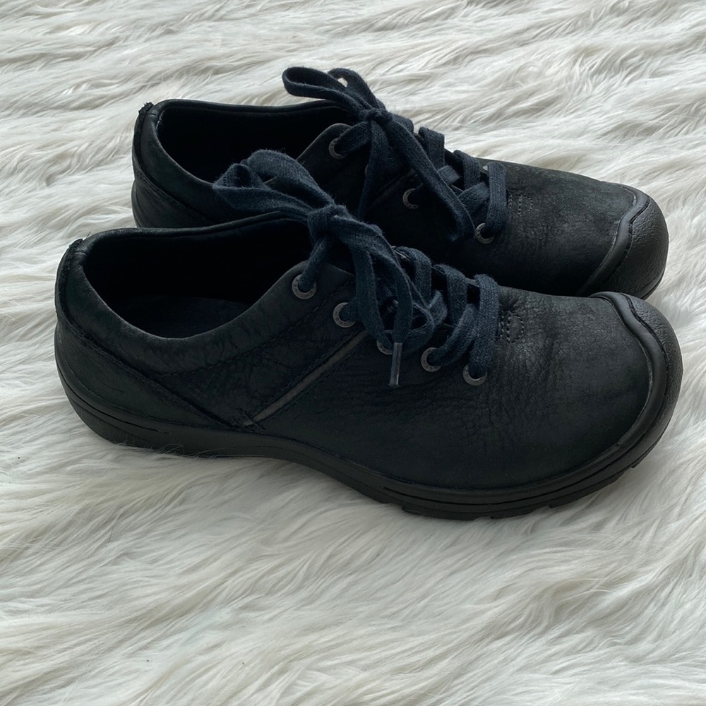 Keen | Black Leather Oxford Sneakers
